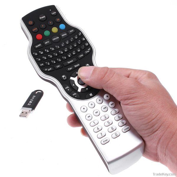 PC-TV DVD All in One 2.4G Wireless Keyboard Mouse Universal Learning R