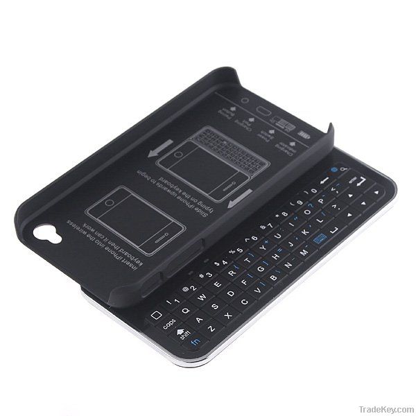 Sliding Bluetooth Wireless Keyboard Case for iP4