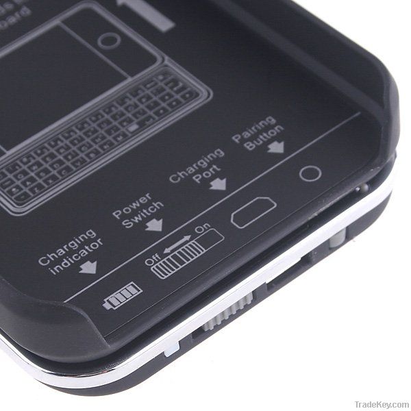 Sliding Bluetooth Wireless Keyboard Case for iP4