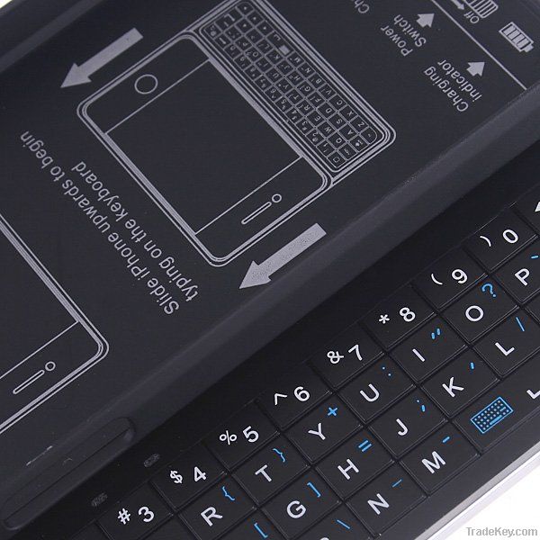 Sliding Bluetooth Wireless Keyboard Case for iP4