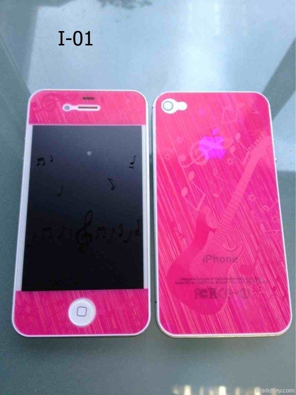 candy color cell phone accessorie screen proterctor for ip4s phone