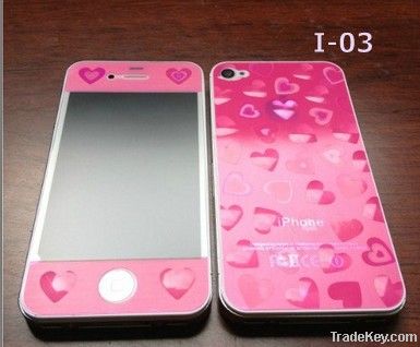 candy color cell phone accessorie screen proterctor for ip4s phone