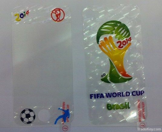 2014 FIFA WORLD CUP pattern clear LCD screen protector