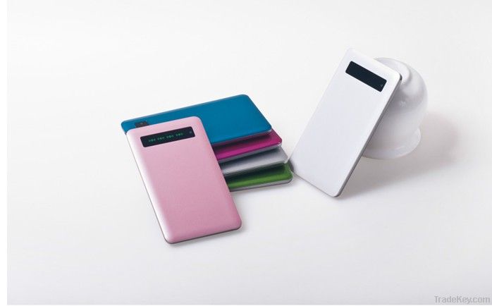 4000mah Slim Mobile Power Bank for Smartphone Tablet