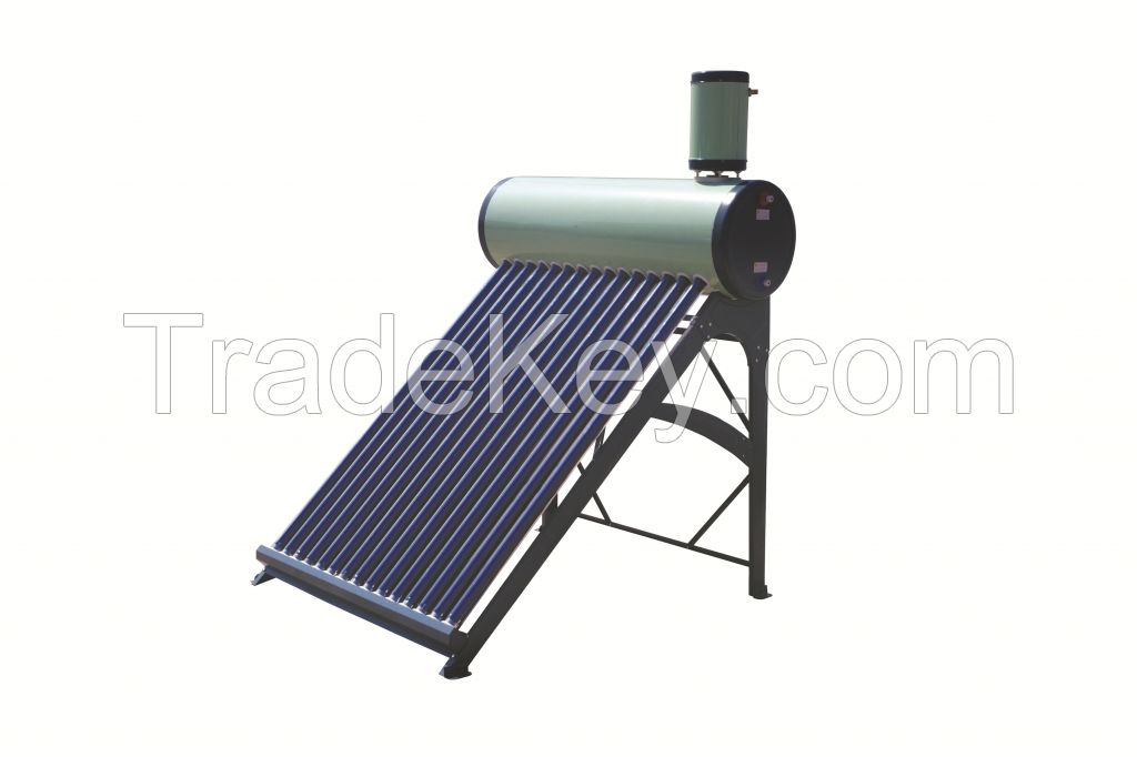 solar water heater with feeding tank