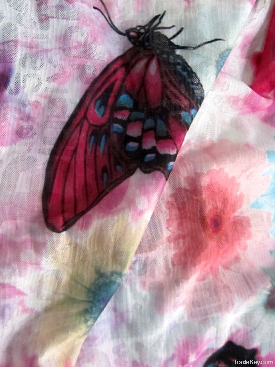 butterfly/print/jacquard/knitted/fashon lady fabrics