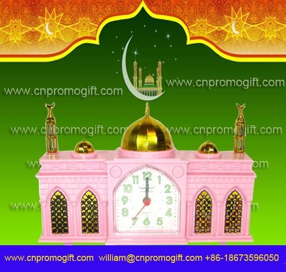Mosque-shaped Alarm Prayer Clock-Pink