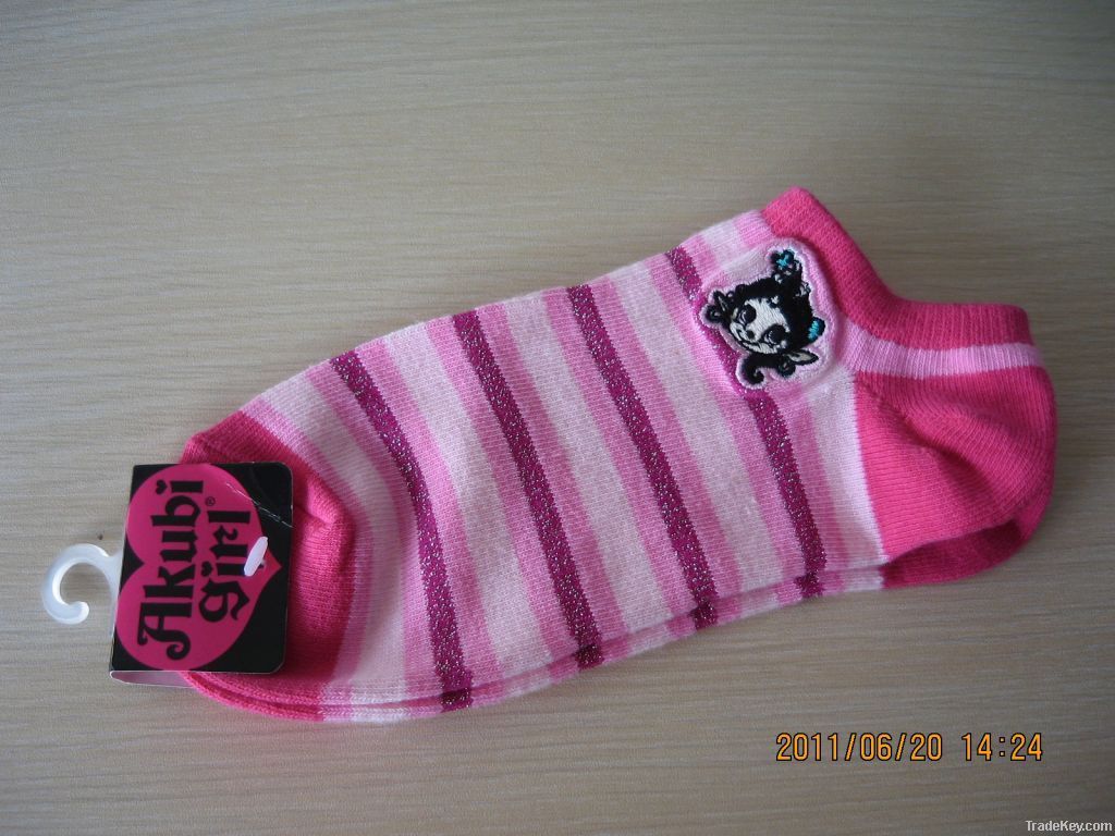 Girl's cotton socks