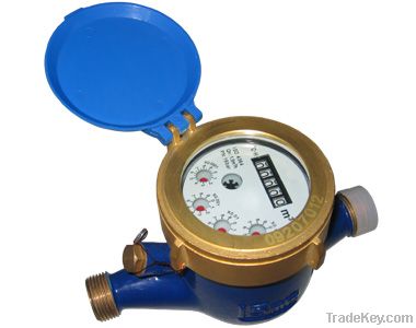 Multi-jet vane wheel Liquid sealed type water meter