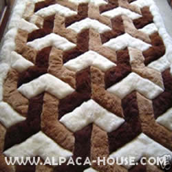 Peru Soft Fur Alpaca Rug or Bedspread 7.1x7.8 Feet