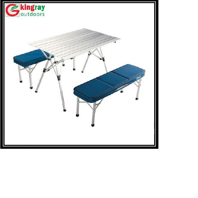 Folding picnic table chair set
