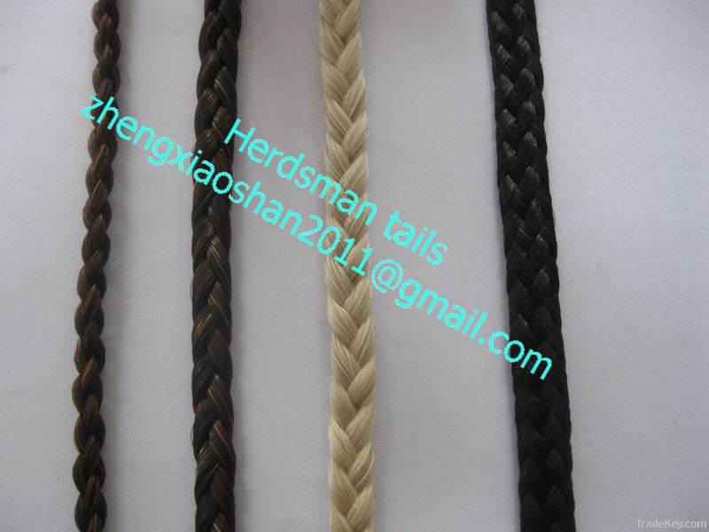 horse hair braids for bracelets, necklace, earring, jewelry