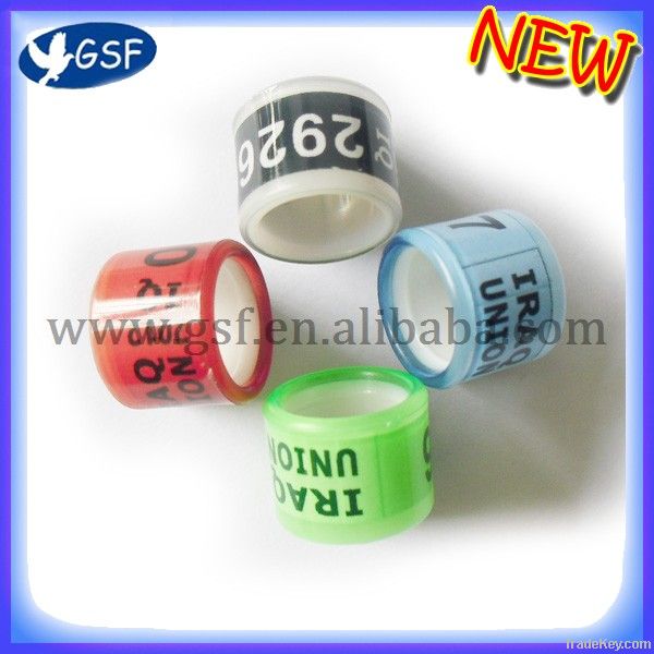 2013 latest version fashion promotion new style racing pigeon rings