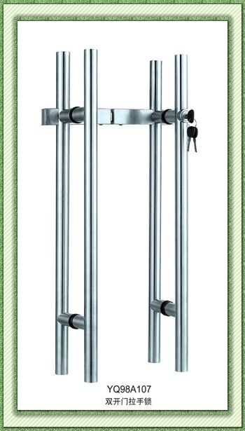 Stainless Steel 304 Glass Door Handle with Lock
