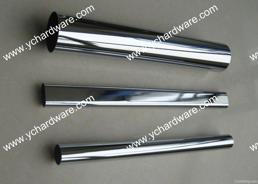 Q195 chrome plated steel welded pipe/tube/wardrobe tube
