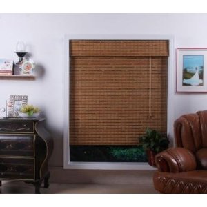 Hemp-mixed Paint-coloring Mouldrpoof Multicolored Bamboo Blinds NV-216