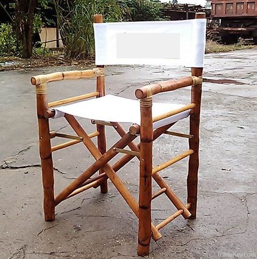 bamboo rattan director chair