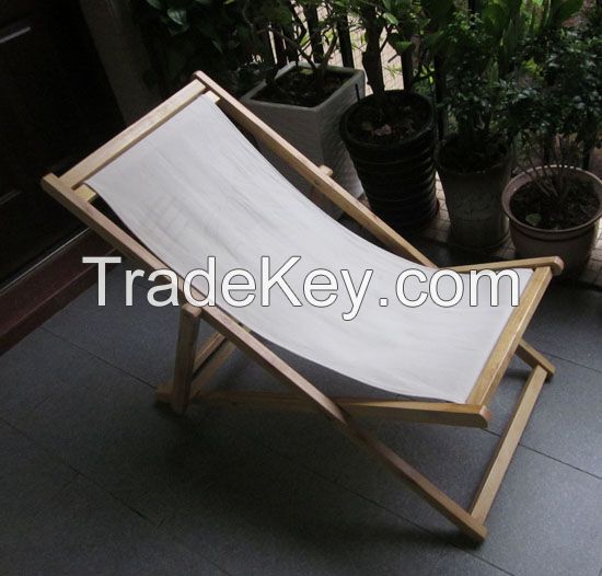 wood canvas deck chair