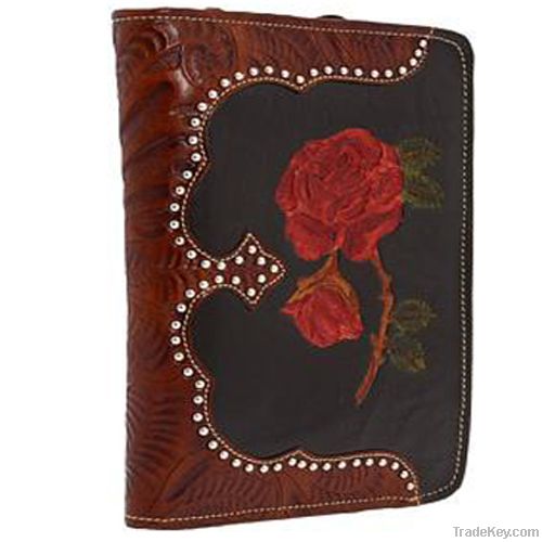 beautiful flower nylon lady wallet