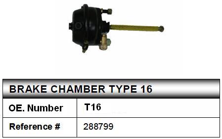 spring brake chamber T16&brake chamber&truck brake chamber