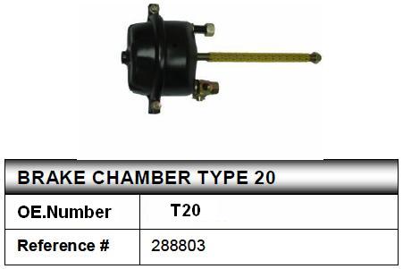 spring brake chamber T20&brake chamber&truck brake chamber(T24/24DD, T2