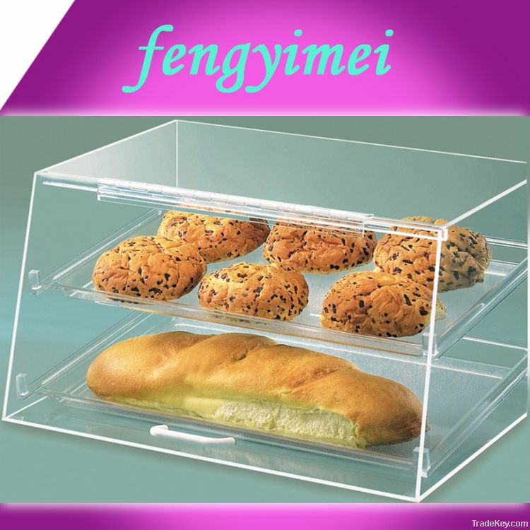 Clear acrylic bakery display