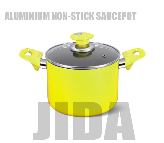 Aluminium non-stick saucepot
