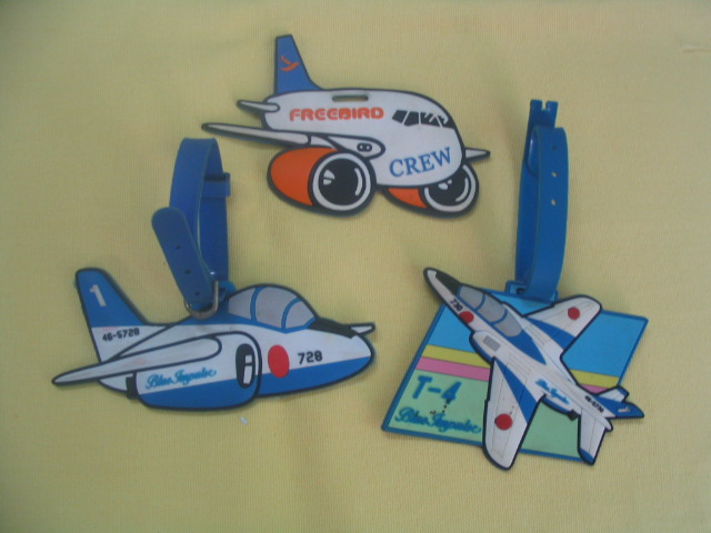 Customized PVC Airplane Luggage Bag Tag
