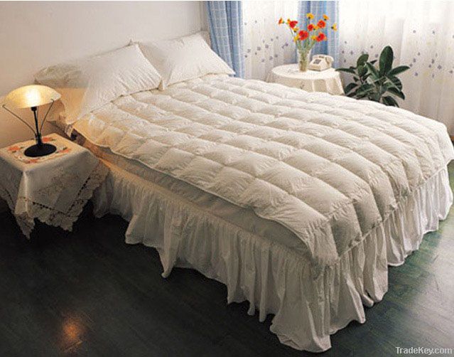 100% cotton duck feather  down comforter