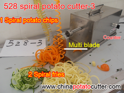 528( 3 in 1) potato chips cutter  potato cutter potato chip slicer