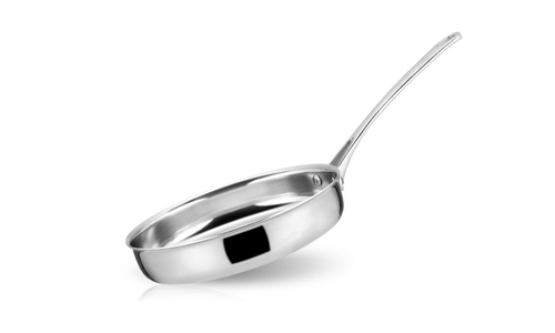 Tri-ply Stainless steel fryingpan with stainless steel handle