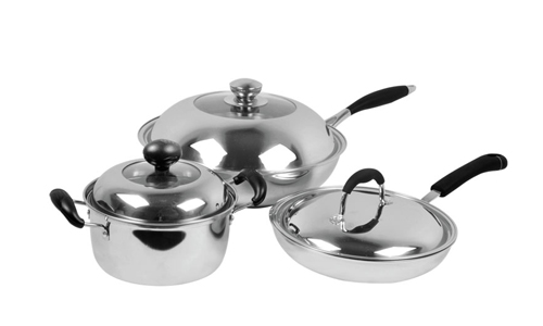 Tri-ply Stainless steel cookware sets