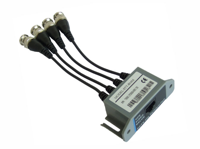 Passive Video Balun, CCTV UTP Video Balun/Transmitter, VB-804M