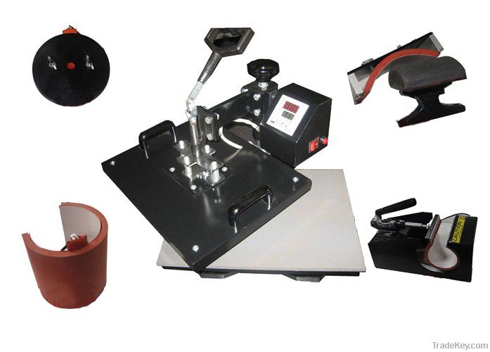 CE-approved 5 in 1 Combo Heat Press Machine