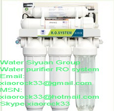 RO system filtration of water