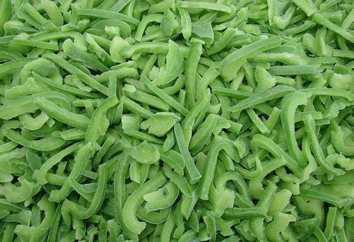 Frozen Green Pepper Slices