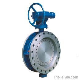 Multi-level hard sealing flanged butterfly valve