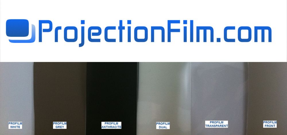Rear Projection Film Screen ProFilm Anthracite