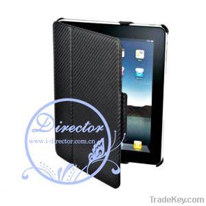 DIRECTOR Apple iPad 2 Carbon Fiber Leather Case