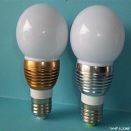 3W E27 e26 led bulbs, Globe bulb(golf shape)