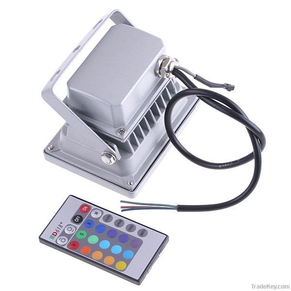 RGB LED FLOOD LIGHT10w with remote Controller