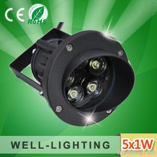 High quality led spot light outdoor 5W with visor, DC12V