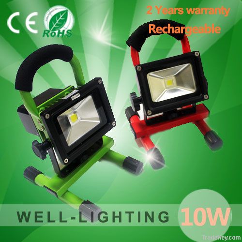 10W LED Rechargeable Flood Light Portable Outdoor Camping Vehicle and
