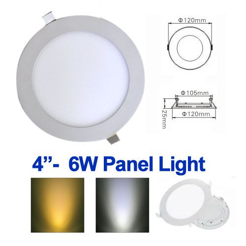 6W round led panel light,Bright SMD 2835 100-110LM/W,4 inch drop ceiling lamp for home,factory Wholesale