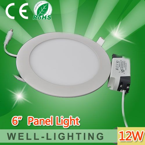 Round 12W led panel light Bright LED Recessed Ceiling light Panel Down Light Bulb Lamp smd2835,AC85-265V
