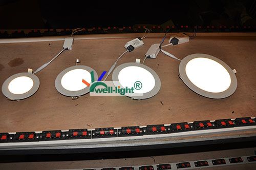 Round 12W led panel light Bright LED Recessed Ceiling light Panel Down Light Bulb Lamp smd2835,AC85-265V