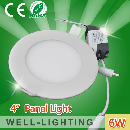 6W round led panel light,Bright SMD 2835 100-110LM/W,4 inch drop ceiling lamp for home,factory Wholesale