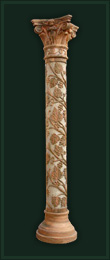 marble, granite carved column