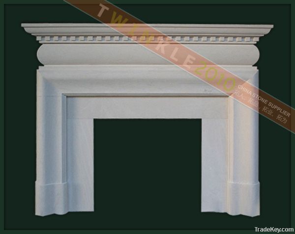 natural marble fireplace mantel