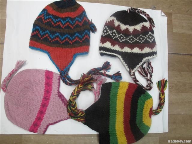 woolen flape hats